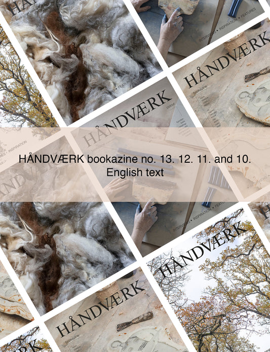 10 + 11 + 12 + 13 HÅNDVÆRK bookazine English tekst